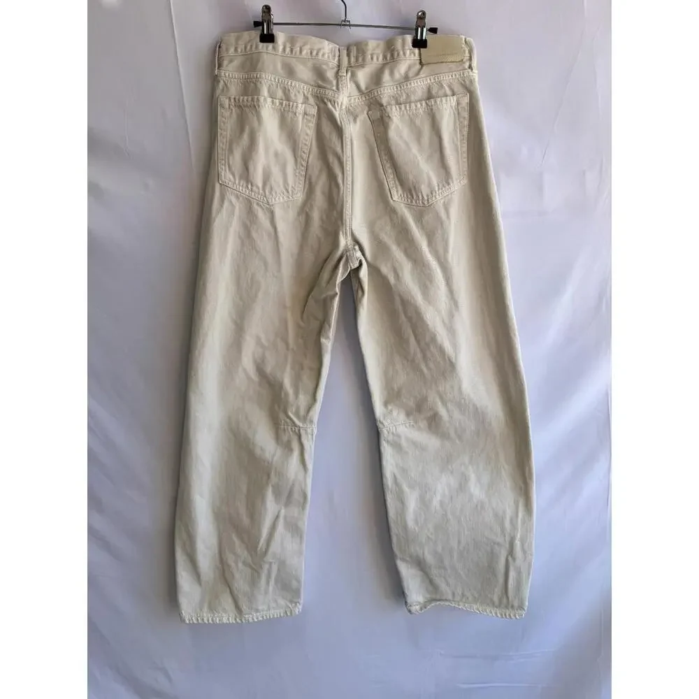 Citizens of Humanity Off-White Miro Barrel Jeans Size 31 - Picture 4 of 6